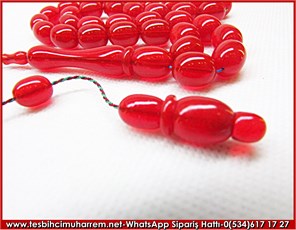 Alman Cherry Amber Kehribar Tesbih 9*12 mm Kiraz Mevsimi 